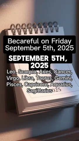 Becareful on Friday September 5th, 2025 #zodiacsigns #zodiacs #zodiac #astrology 