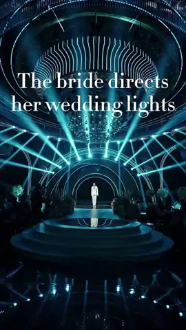 The bride directs her wedding lights.#factory #weddinglighting #beamlamp #lighting 