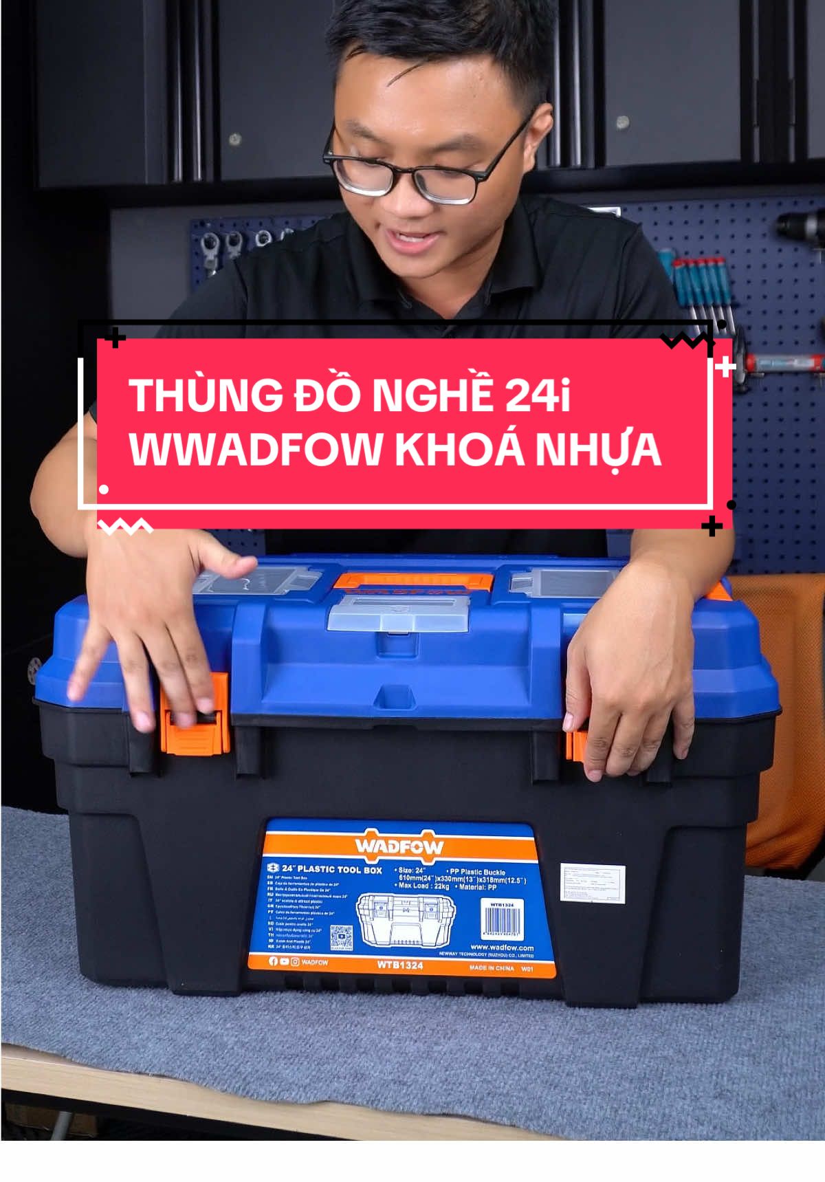 Trả lời @Mai sư phong 47  Dạ thùng khoá nhựa chất lượng y như khoá kim loại không khác gì luôn nha a #wadfow #thungdonghe #total #tools #suachua 