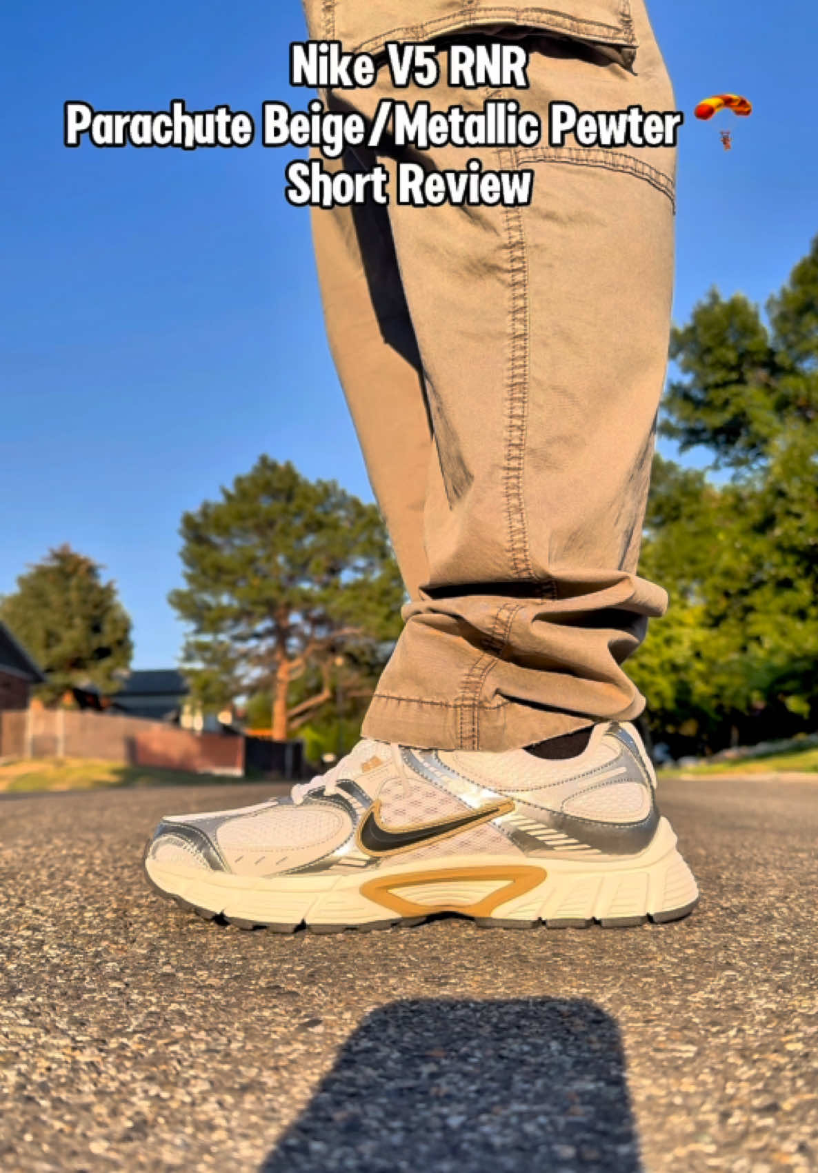 Nike V5 RNR “Parachute Beige Metallic Pewter” 🪂✨ Chunky, bold, and built for comfort — guess I’m officially in my dad shoe era 😂 Would you rock these or keep it classic? 👀 ✝️ “Be strong and courageous. Do not be afraid; do not be discouraged, for the Lord your God will be with you wherever you go.” — Joshua 1:9 💡 These kicks bring comfort and confidence — but true courage comes from walking with God by your side. . @Nike  . #nikeV5 #RNR #nike365 #sneakers #sneakrtweakr