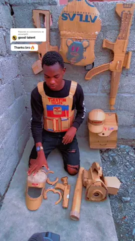 Réponse à @amzangi25 un arme minigun avec du carton ✨🔥talent #videoviralitiktok #fyp 