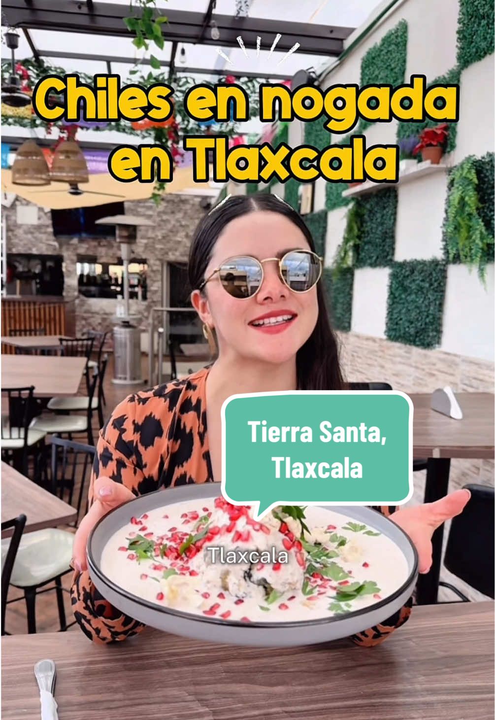 Chiles en nogada ¿en Tlaxcala?  @restaurante_tierra_santa_anita  #chilesennogada #gastronomia #mexico #tlaxcala #lugaresentlaxcala       