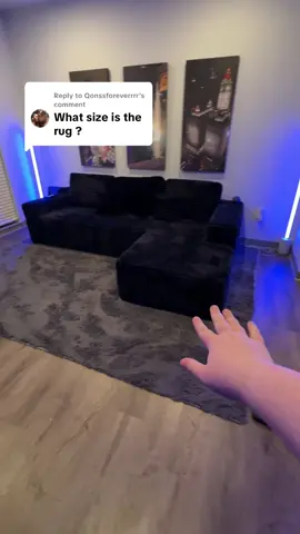Replying to @Qonssforeverrrr it’s an 8x10 but they have a ton of size options and they all are affordable!! #tiktokshop #rug #livingroom #homedecor #fyp 