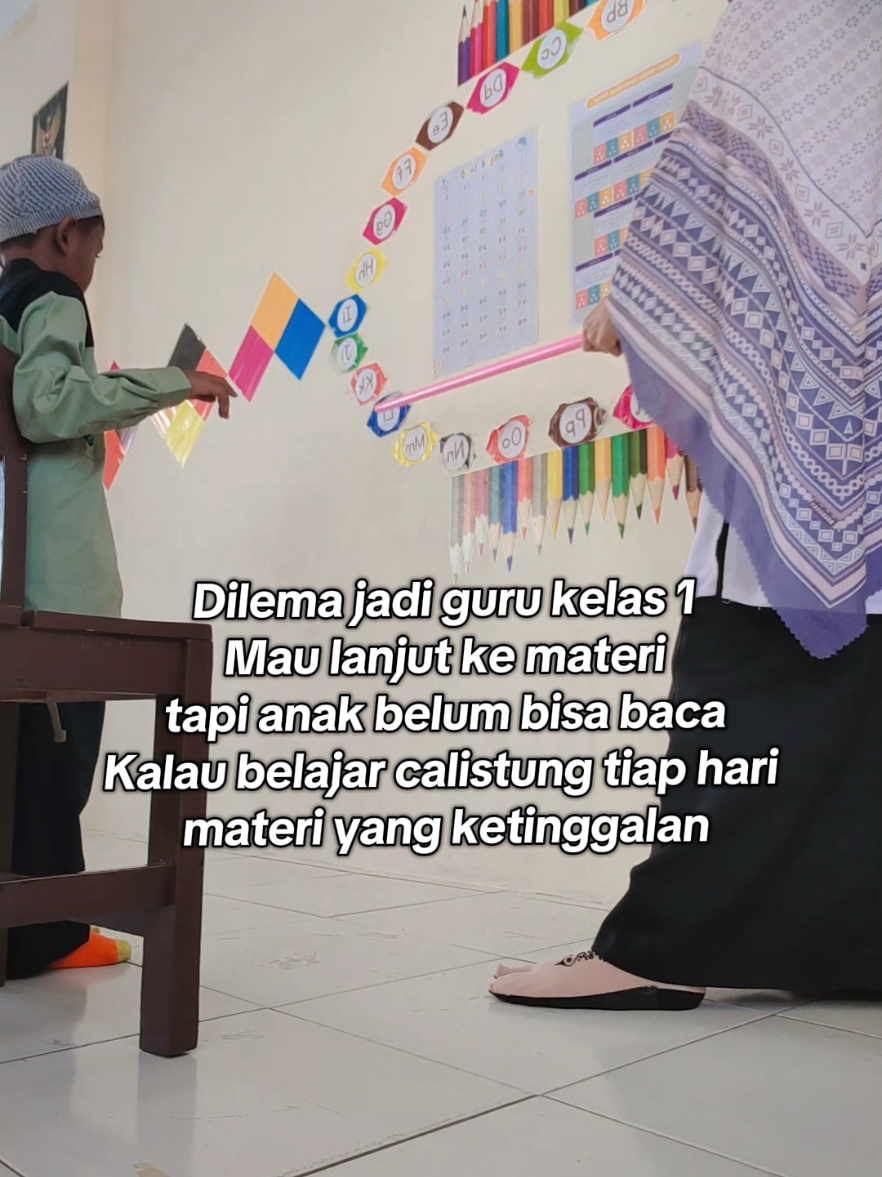 lelah sudah biasa'  #gurusd #gurukelas1 #gurumurid #belajarmembaca #ceritaguru 
