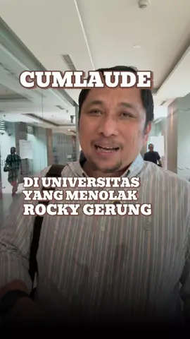 Cumlaude Di Unram Yang Menolak Rocky Gerung 🔥🔥