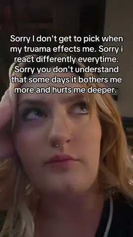 Like I don't get to pick how or when trauma effects me #sherissakline #sherissa #truama 