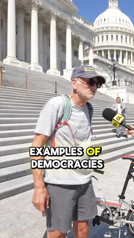 Bumped into this gentleman on the Capitol steps #donaldtrump #democracy 