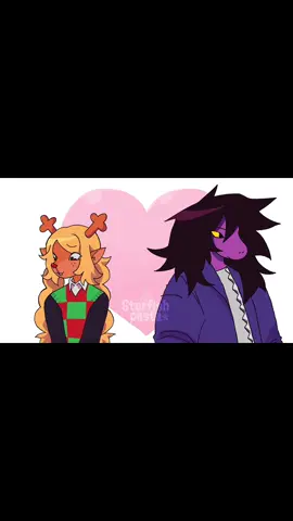Thought this idea was fun to do! ^_^ #suselle #deltarune #susiedeltarune #noelleholiday #animationmeme  ———— glitter animation meme  ———— ~ cr 4 animation idea! : @okubade 