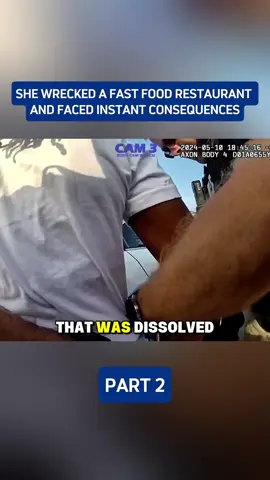 She Wrecked a Fast Food Restaurant and Faced Instant Consequences #cops #bodycamcops 