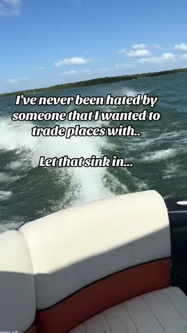 Read that again 👀 … The people who hate the loudest are never the ones you’d trade places with. 💯 Let that sink in. #truth”