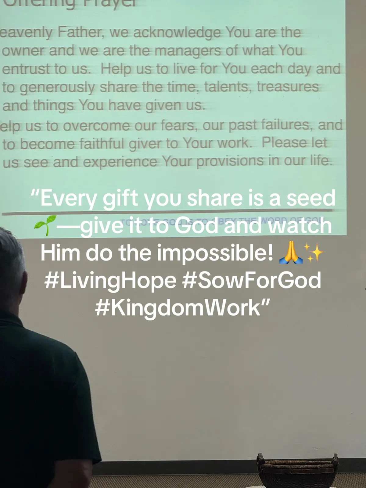 At Living Hope, we’re reminded that every gift, every talent, and every effort we share is an offering to God. When we use what He’s given us, we’re planting seeds in His kingdom—seeds of hope, love, and faith. Let your light shine and watch how God multiplies what you give! “Every talent is a seed 🌱—offer it to God and watch Him grow it beyond your imagination! 🙏✨ 