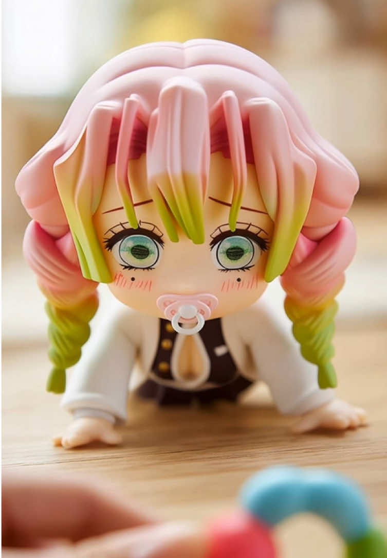 ハイハイをする赤ちゃん蜜璃　炭治郎はこちら@kodemari #ai #baby #鬼滅の刃 #fantasy 
