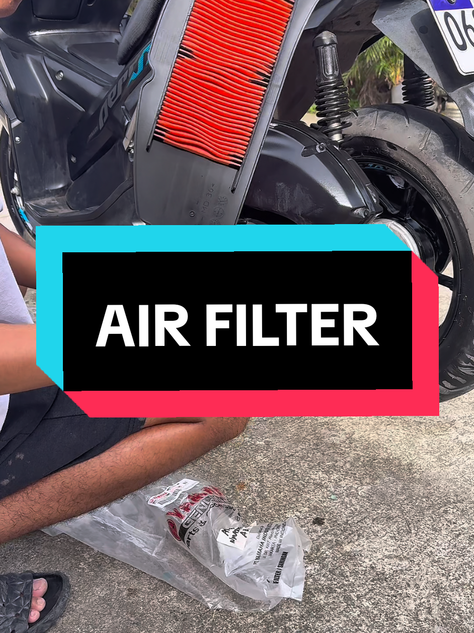 Ewan ko lang talaga pag hindi bumalik yung consumption ng motor mo sa gas pag nagpalit ka neto #airfilter #aeroxv2 