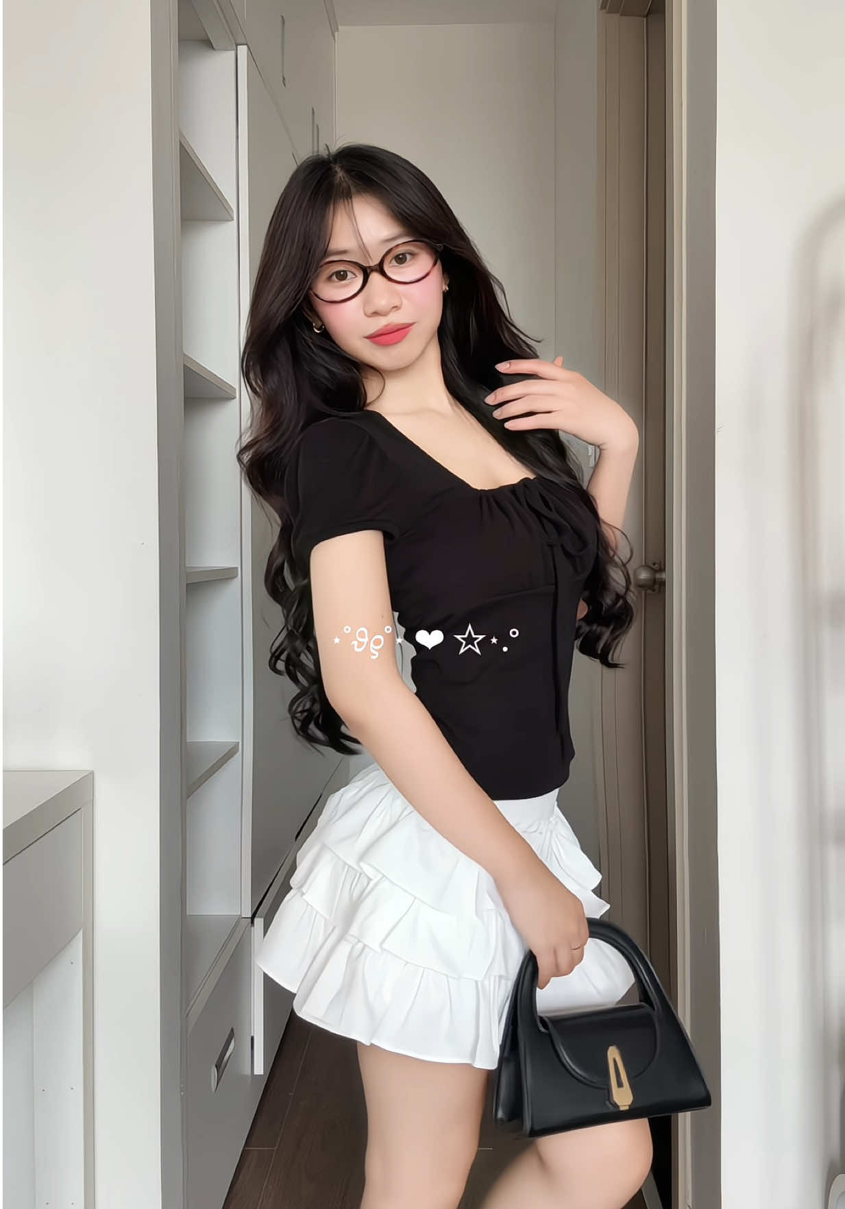 chân váy xoè với áo ôm siêu tôn dáng #goclamdep #reviewlamdep #xuhuongtiktok #LearnOnTikTok 