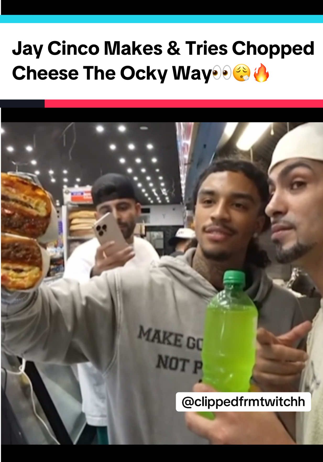 Jay Cinco Makes & Tries Chopped Cheese The Ocky Way👀😮‍💨🔥@jaycincoo @General ock #jaycinco #jaycincoo #theockyway #mafiathon3 #xyzbca 
