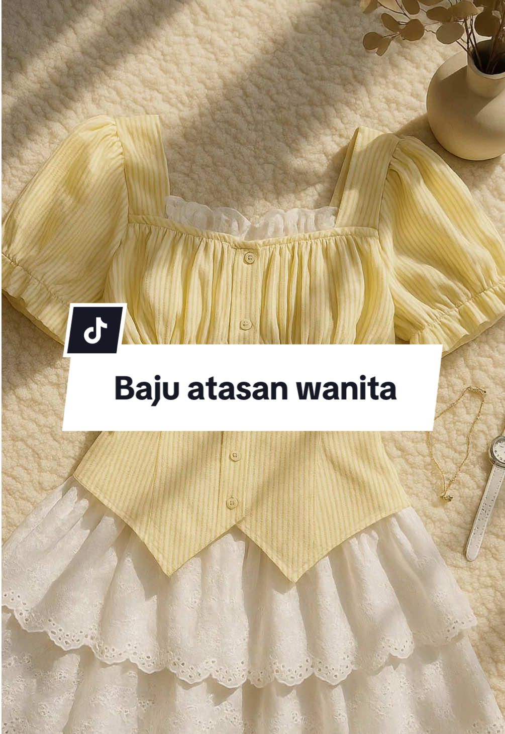Rekomendasi atasan wanita simple #dailyoutfits #outfitwanita 