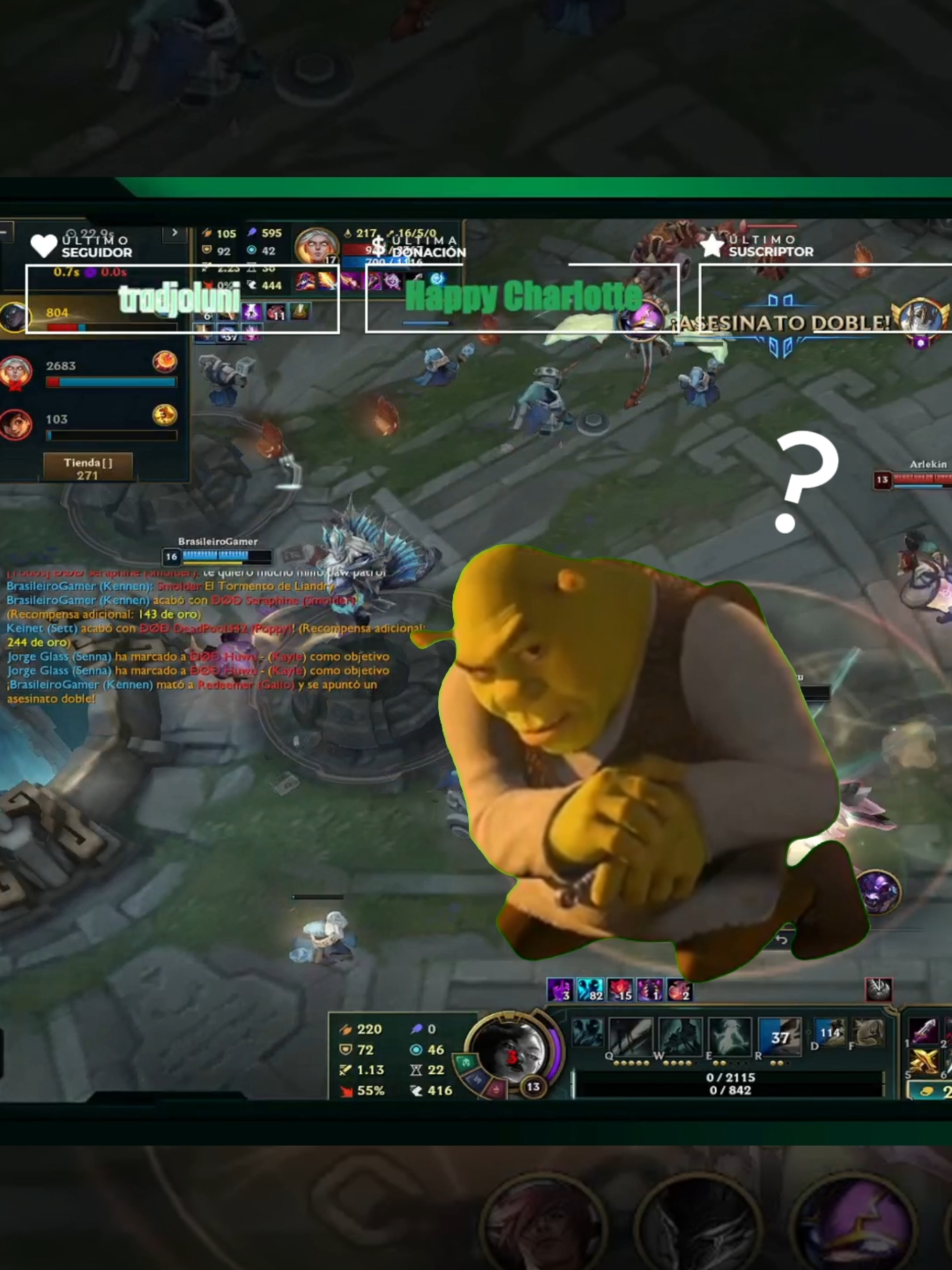 Recopilación playsitas de lol - Con: @chriisna1, @karenflores122, @jardox1 y @1alejo_ Hago transmisiones (casi todos los dias xd) en Kick 8pm - EC :) #lol #leagueoflegends #trezc #videojuegos