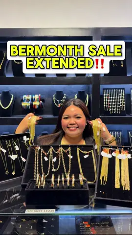 GOOD NEWS‼️Extended hanggang SEPT 7, SUNDAY ang Bermonth Sale ng mga LEGIT  na gintong alahas❗️May mga naka-buy one, take one at bagsak presyo pa. See you at Selena Artisans🎊🎉 🥳 #realgold #SelenaArtisans #BerMonthsSale #jewelry 