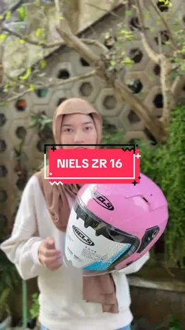 Helm zr 16 warna pink pastel nih #PromoGuncang99 #GajianSale #NielsIndonesiaOfficial #helmnielszr16 