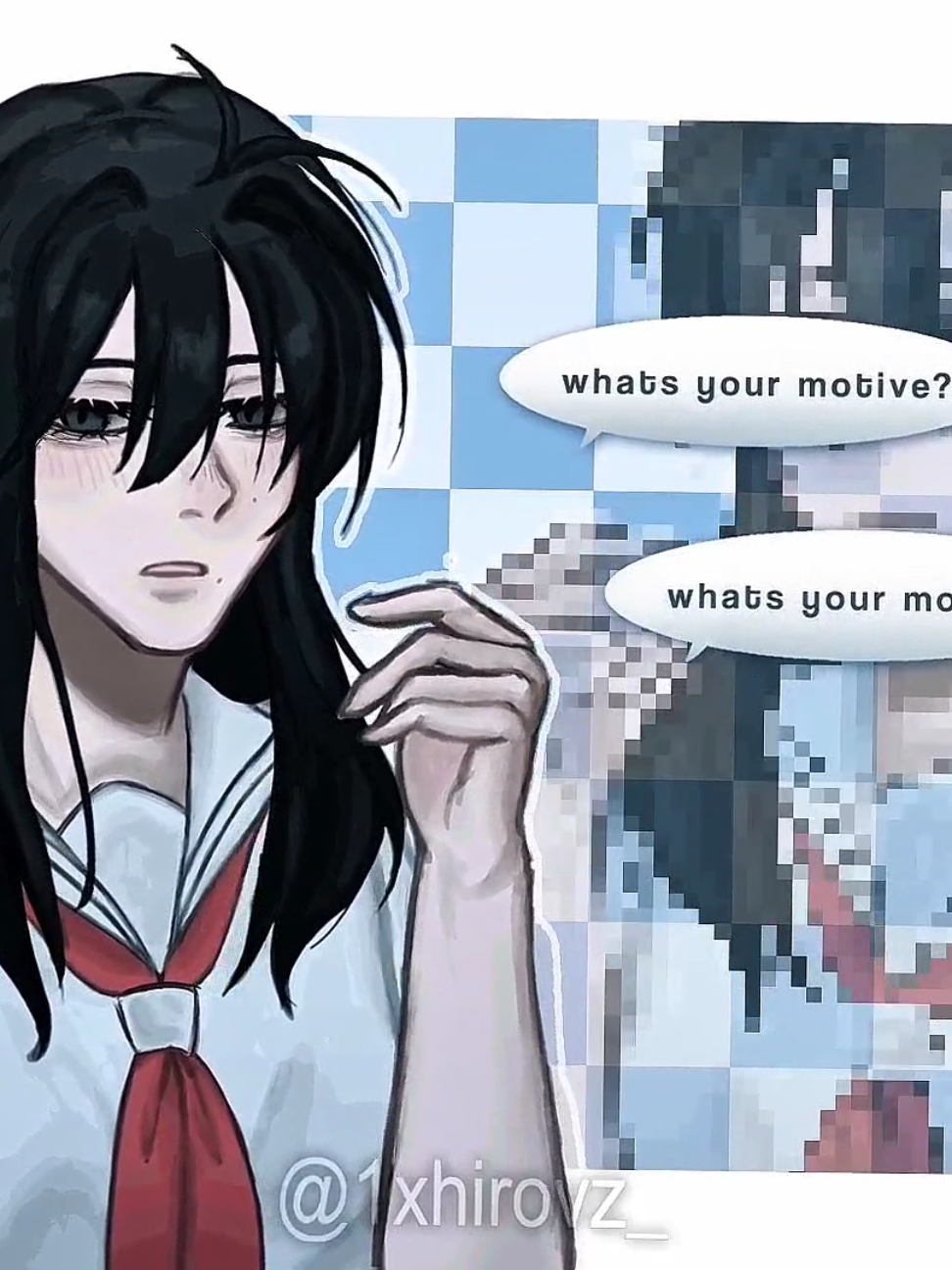 #tshd | (ib : katte_lle) my first time animating hi #thesummerhikarudiededit #hikaru #yoshiki #animationmeme #tweening #fyp 