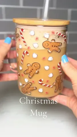 My favorite Christmas coffee mug from @Sip-Sip Hooray! Hurry & grab all the seasonal cups up before the sell out! #christmasmug #coffeecup #christmas #giftidea #glasscup 