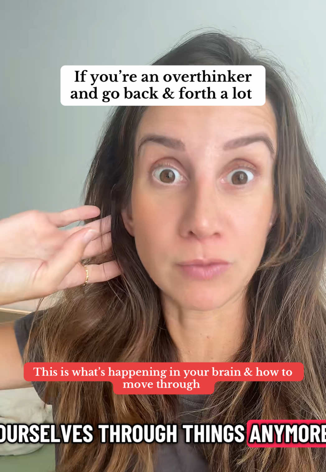 Over thinking cost me $100s of thousands of dollars AND my precious energy. This is how burnout starts. Here’s what’s happening in your brain + body.  Cheering you on! #freeze #nervoussystemhealing #neuroscience 