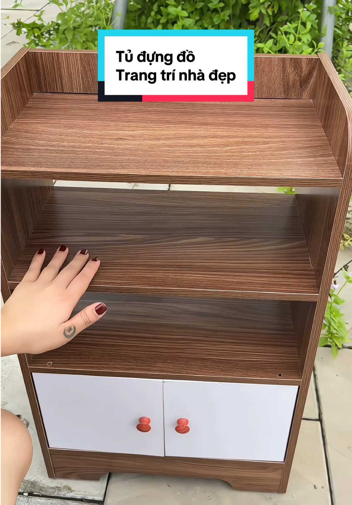 Tủ đựng đồ nhiều tầng trang trí nhà đẹp nha #thanh_xuan2x #tugodecor #tugodungdodanang #tudaugiuong #tiktokshop 