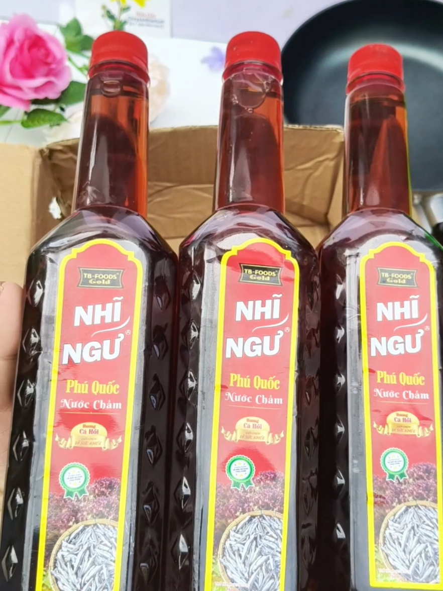 combo 3 chai nước mắm tặng 1 chảo chống dính #nuocmam #xuhuong #bongthithien87 