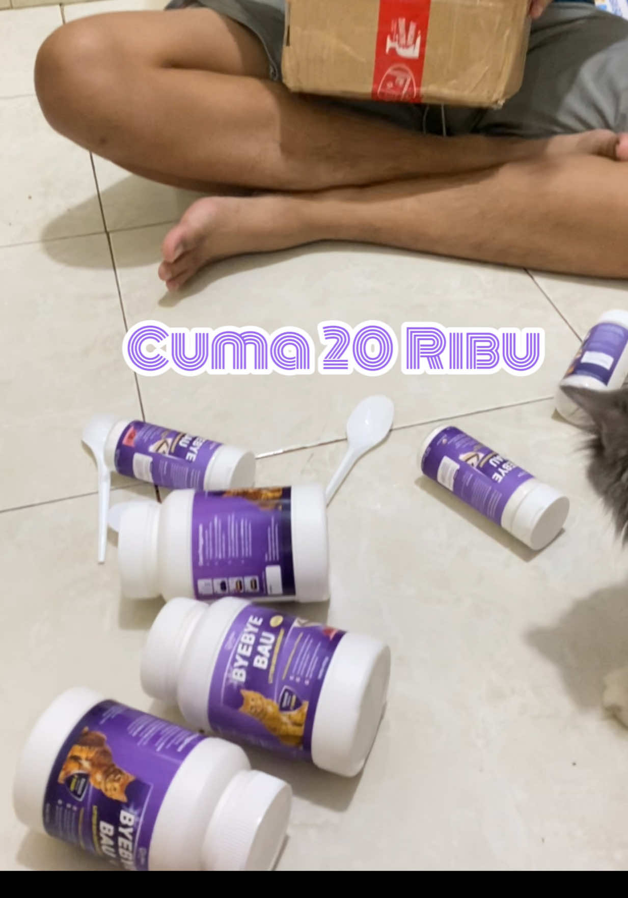 Tetep wangi meski ditinggal Berharii hari 💃💃 . . #byebyebaudrbulu #odoorremover #byebyebaukucing #fyp #viral @Dr Bulu 