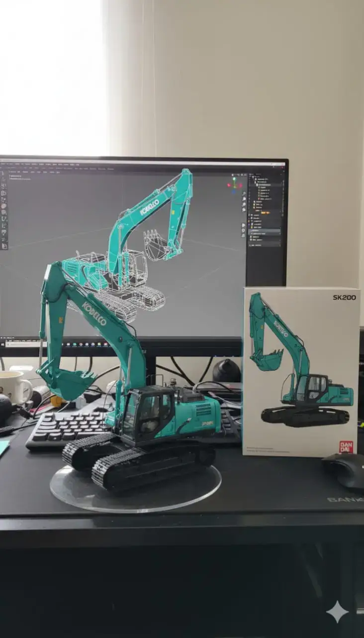 nyobain yg lg viral #viral#miniatur #kobelco_sk200 #fyp 