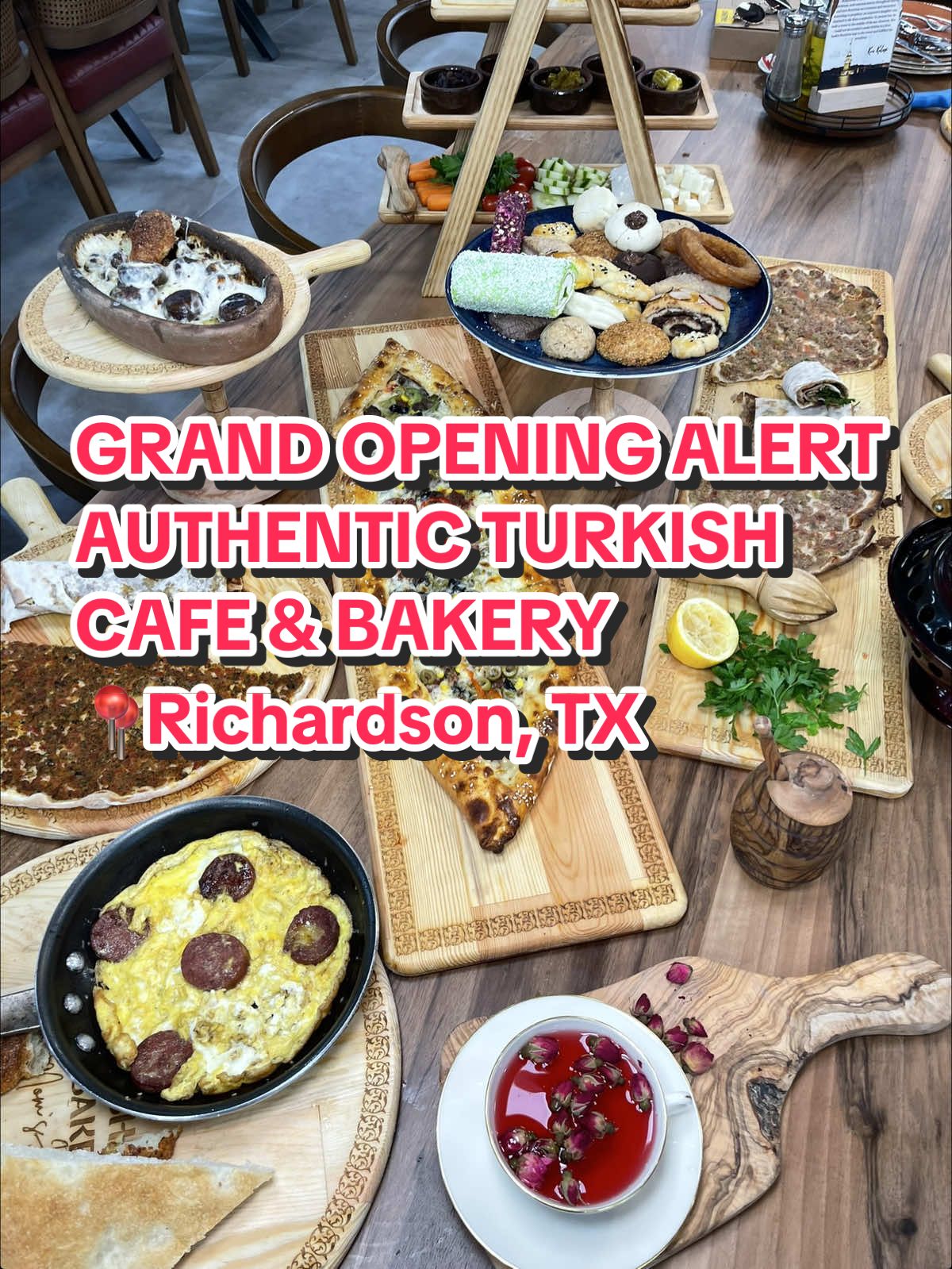 🚨 GRAND OPENING ALERT 🚨 Dallas foodies, get ready—Noorsha Café is bringing ✨authentic Turkish café vibes✨ to Richardson with their brand-new second location! 🇹🇷🥖☕ From freshly baked breads and crispy pides to hearty breakfasts and their unreal rose tea, everything is made in-house for that true taste of Turkey. 🌸🔥 📌 Must-trys: 👉 Atom Pide 👉 Mushroom Clay Dish 👉 Fluffy Omelettes + Scrambled Eggs 👉 LITERALLY any of their breads 🥯 👉 The UHM-MAZING Rose Tea 🌹 They’re in soft opening right now, but the official GRAND OPENING is Sept 13th 🎉—mark your calendars & don’t miss out! 📍 1057 S Sherman St Suite 150, Richardson, TX 75081 #HalalPalate #turkish #turkishfood #halaldallas #dallashalal 