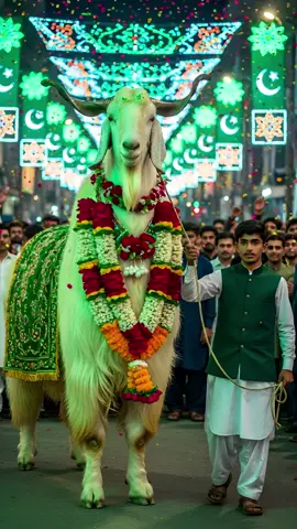 Watch the stunning Ash Gray Bull strut like a superstar on the rural runway! 🐂  #12rabi_ul_awal  #goat🐐  #bakara  #rabiawal  #creatorsearchinside2025 