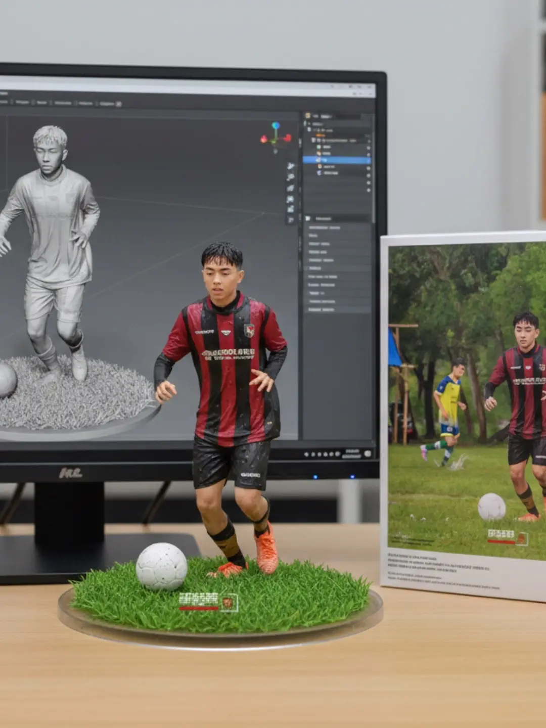 Tutorial miniatur Al 1. Buka app Gemini.ai 2. Pilih foto yang mau diedit 3. Masukan promt: Using the model, create a 1/7 scale commercialized figurine of the characters in the picture, in a realistic style, in a real environment. The figurine is placed on a computer desk. The figurine has a round transparent acrylic base, with no text on the base. The content on the computer screen is the Zbrush modeling process of this figurine. Next to the computer screen is a BANDAI-style toy packaging box printed with the original artwork. The packaging features two-dimensional flat illustrations. 4. Bisa buka website Pixelcut.ai agar kualitas foto HD 5. Selesai tinggal upload #gemini #ai #miniatur #trending #tutorial 