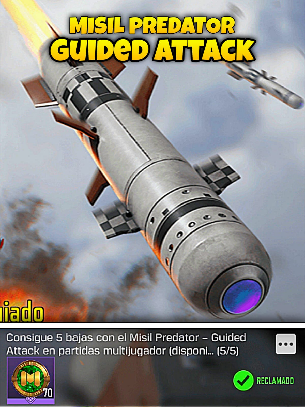 consigue bajas con el misil predator guided attack #codmobile
