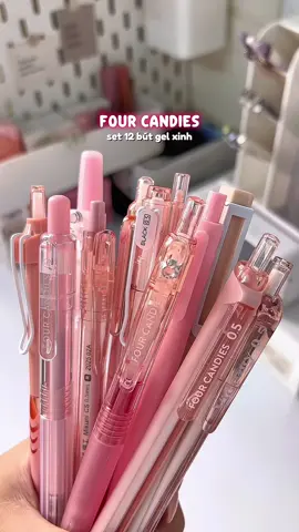 Vừa xinh vừa viết êm #butviet #butgel #butgelhocsinh #fourcandies #dungcuhoctap 