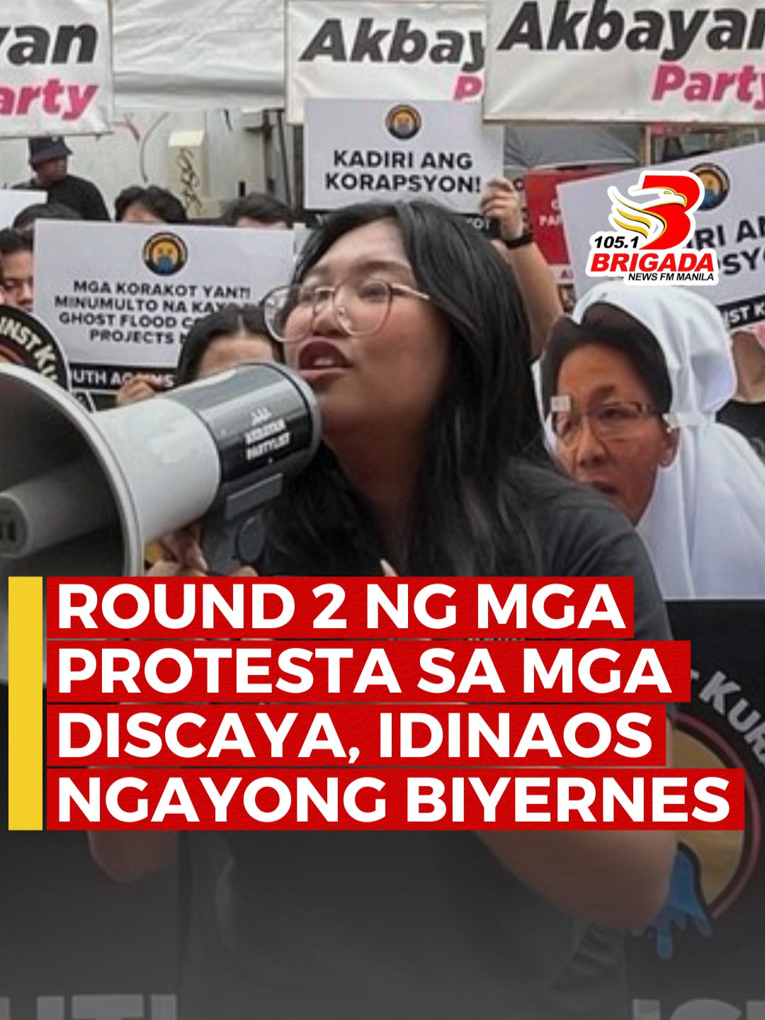 Akbayan, muling nagkilos-protesta sa bahay ng mga Discaya #brigada #brigadaph #brigadanewsfmmanila #fyp #fyf