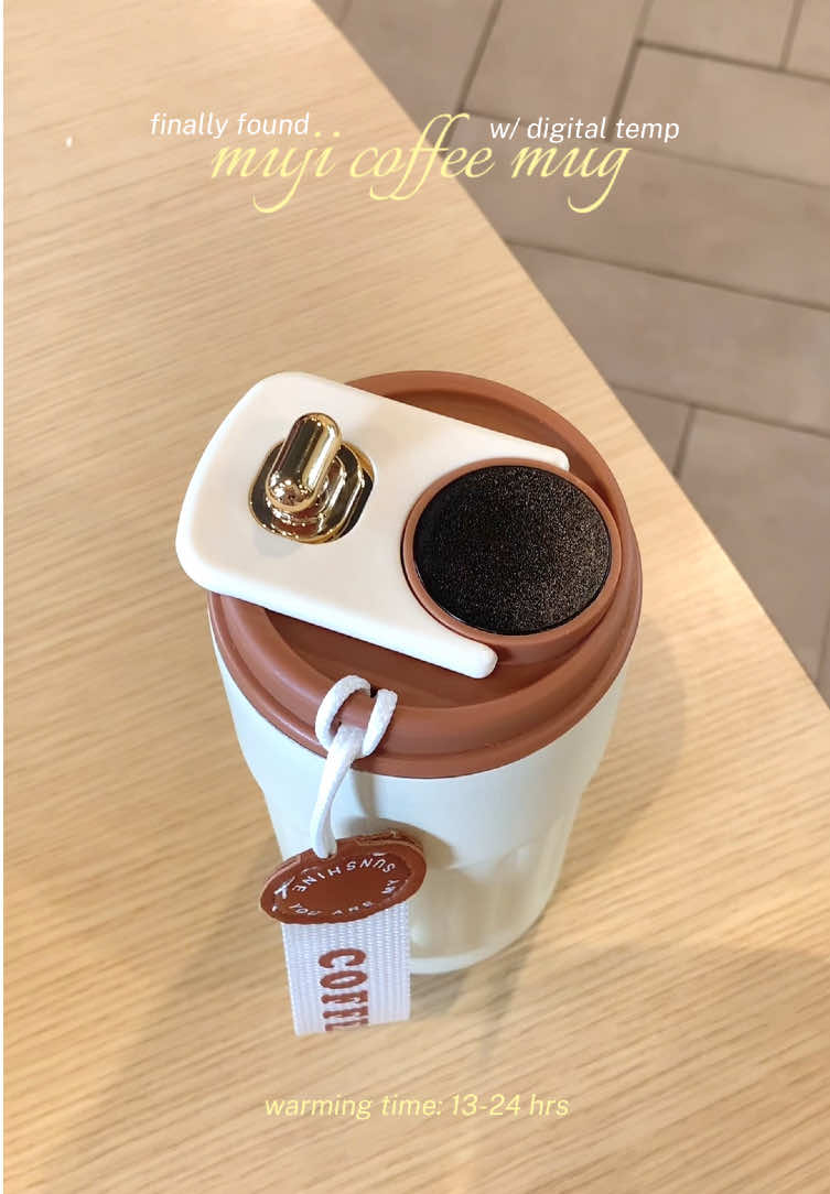 found my new fave coffee tumbler 🤎 #coffee #coffeemug #muji #coffeetime #fyp 