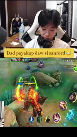 Dad payakap daw si sanford😂#MLBB #Luckystar #MLBBNEXT2025 #sanford #tlph 