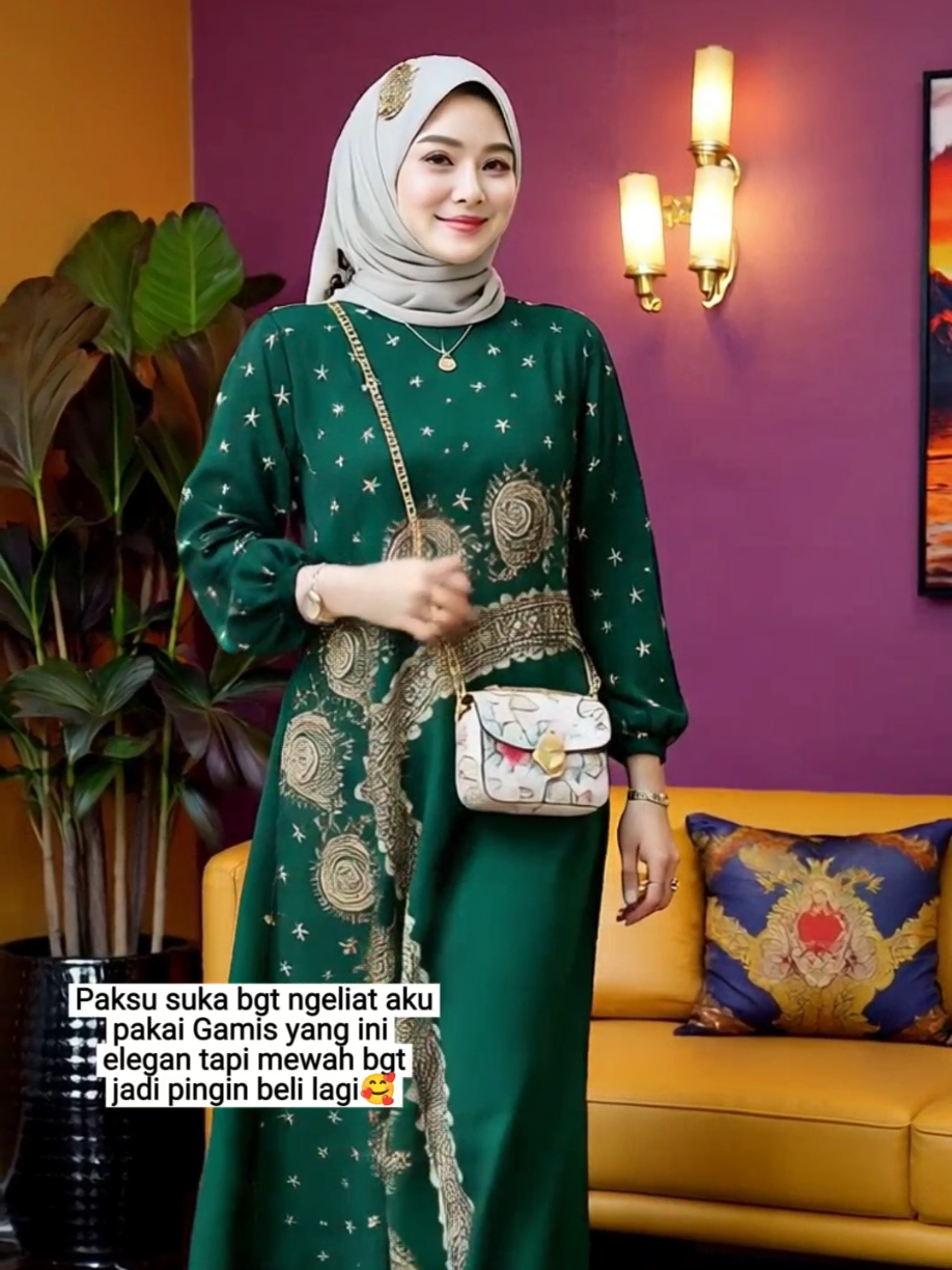 Anggun Sejak Pandangan Pertama Dress gamis ini tuh bikin tampil anggun dari pandangan pertama ✨ Modelnya flowy, bahannya adem, dan jatuhnya cantik banget Sekali coba, langsung pingin koleksi semua warnanya! #dressgamis #gamisanggun #fashionmuslimah #ootdmuslimah #gamiswanita 