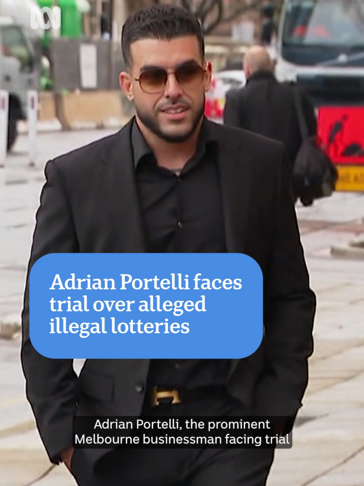 Adrian Portelli, the prominent Melbourne businessman facing trial for allegedly running illegal lotteries in South Australia, has labelled the case against him a waste of taxpayers’ money. Via ABC News SA. Social version by David Douglas Stuart for ABC News Digital. To personalise your news & stay in the know, download the ABC News app via the link our bio. #ABCNews