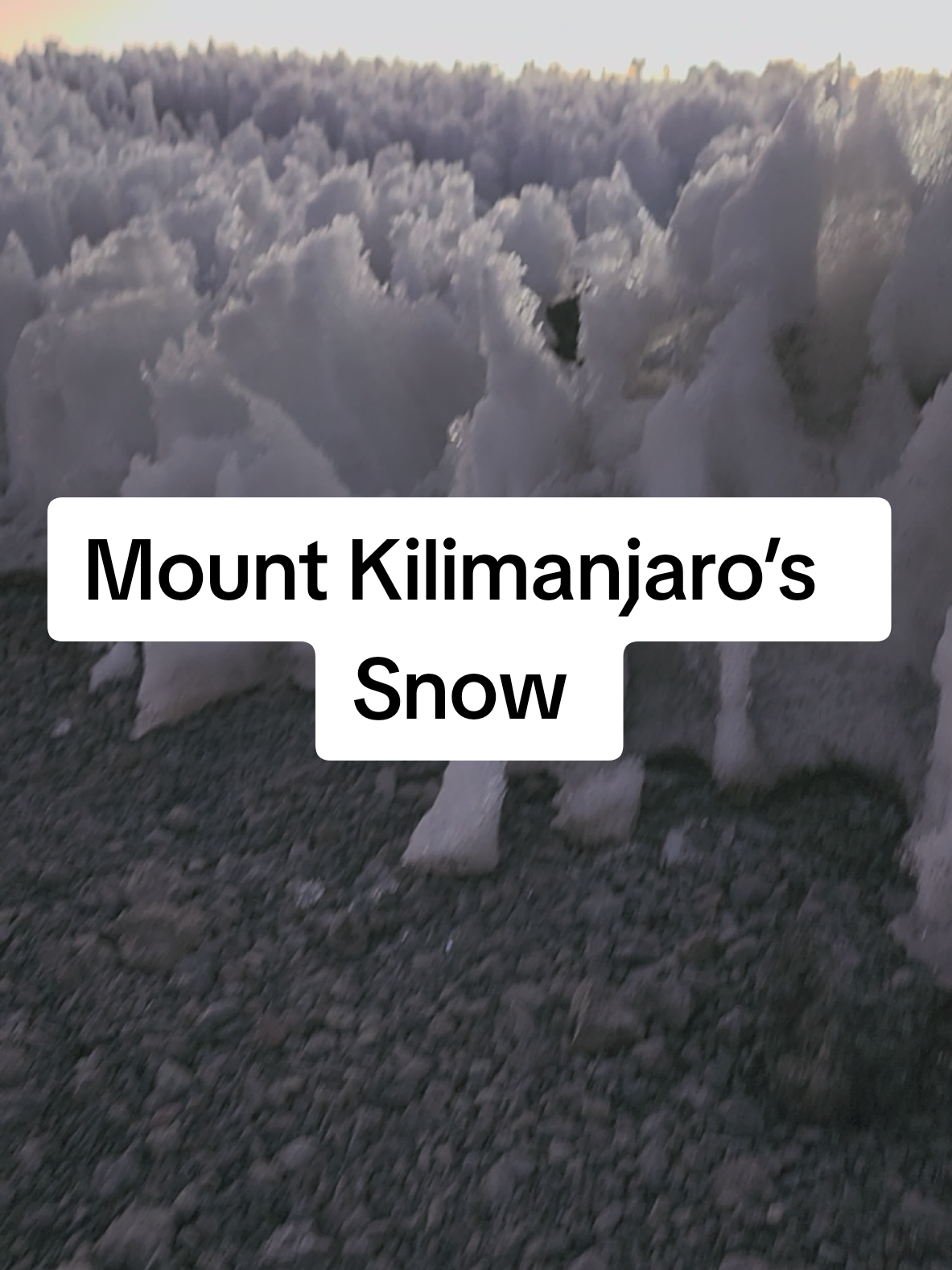 The Snow on Mount Kilimanjaro #mountkilimanjaro #tanzania #kilimanjaro #travel #africa 