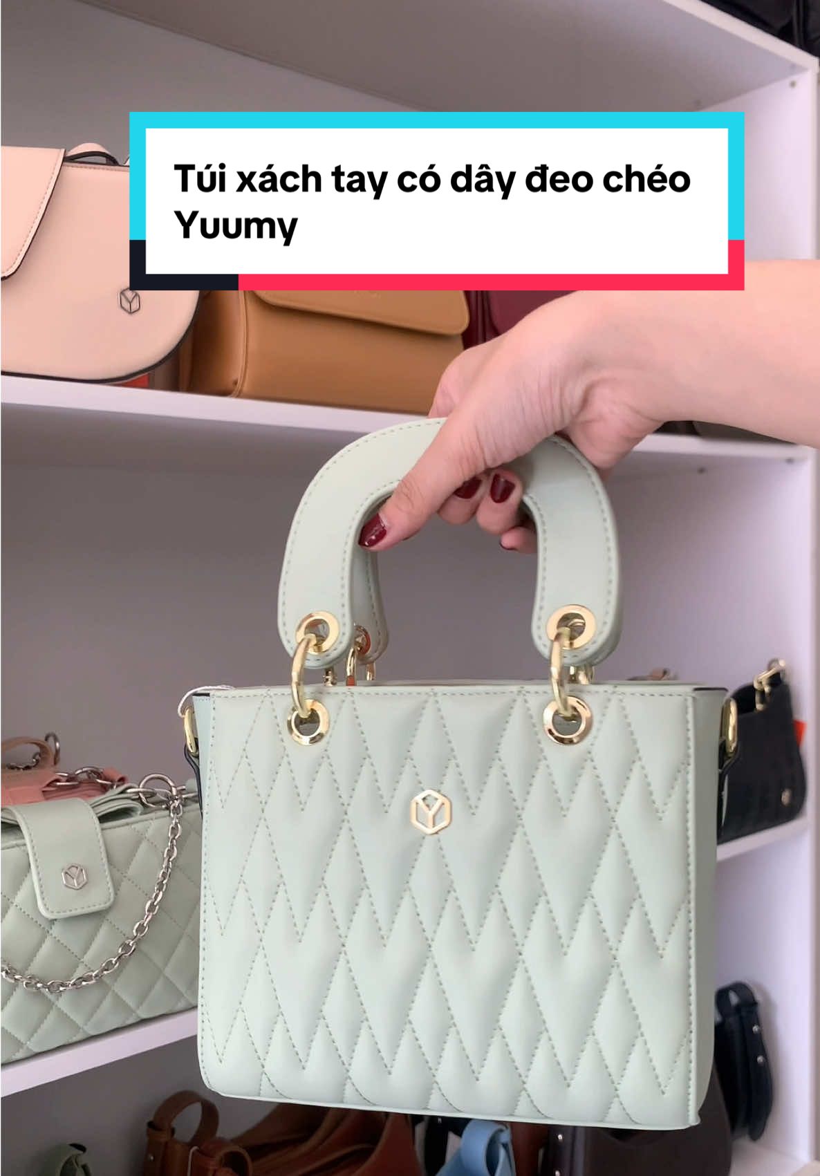 Gợi ý túi xách tay có dây đeo chéo Yuumy #fyp #yummy #tuixach #tuixachnu #tuideocheo 