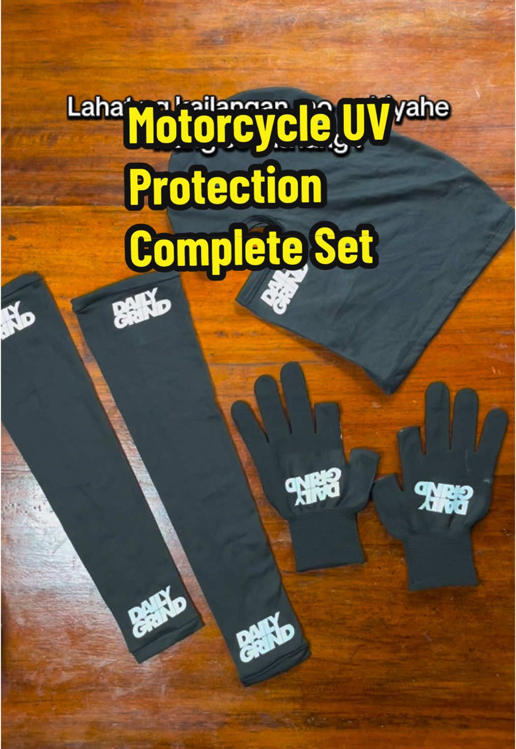 Ito na siguro ang pinakamurang complete set ng Motorcycle UV protection set. May balaclava na, may arm sleeve, at motorcycle gloves ka na. #uvprotectionset #motorcycleuvprotection #balaclava #armband #ridinggloves #fyp 