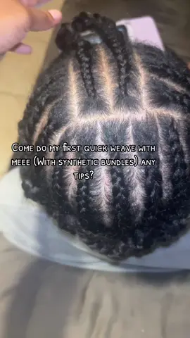 Always gotta a new hobby😭 #fyp #quickweave #syntheticbundles #hairtok 