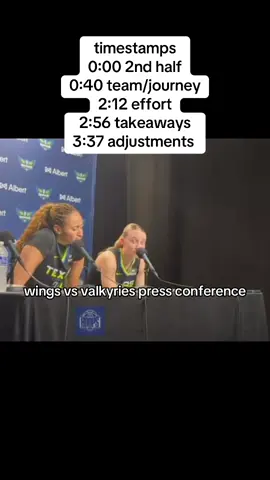 such a close game #paigebueckers #haleyjones #dallaswings #valkyries #interview #fyp #makemefamous #viral #WNBA #xyzbca #media #gameday #uconnwbb #wbb #hoops #husky 