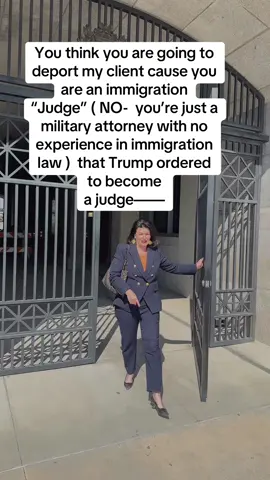 The pentagon just authorized the military to have 600 military attorneys to be appointed to temporarily serve as immigration judges.  lol.  Good luck.  We are going to fight his in the courts. And if we don’t win we will win in court against you cause we understand the law far better than you ever will.  We have decades of experience and our knowledge of immigration law is deep.  Good luck. #immigration #immigrationlawyer #immigrationjudge #trump #maga @L.A. TACO @Aaron Parnas @Governor Gavin Newsom @ACLU @UCLA @Carlos_Eduardo_Espina @MeidasTouch @aclu@Gavin Newsom@nessa @United We Dream @Los Angeles Dodgers @lizzo @dellara@