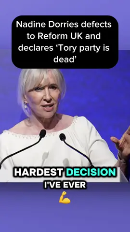 Nadine Dorries defects to Reform UK and declares ‘Tory party is dead’Nadine Dorries has become the latest high-profile Conservative to defect to Reform UK, declaring: “The Tory Party is dead.” The former culture secretary and health minister broke the news on Thursday via the Daily Mail in a boost for Nigel Farage on the eve of his party’s national conference in Birmingham.