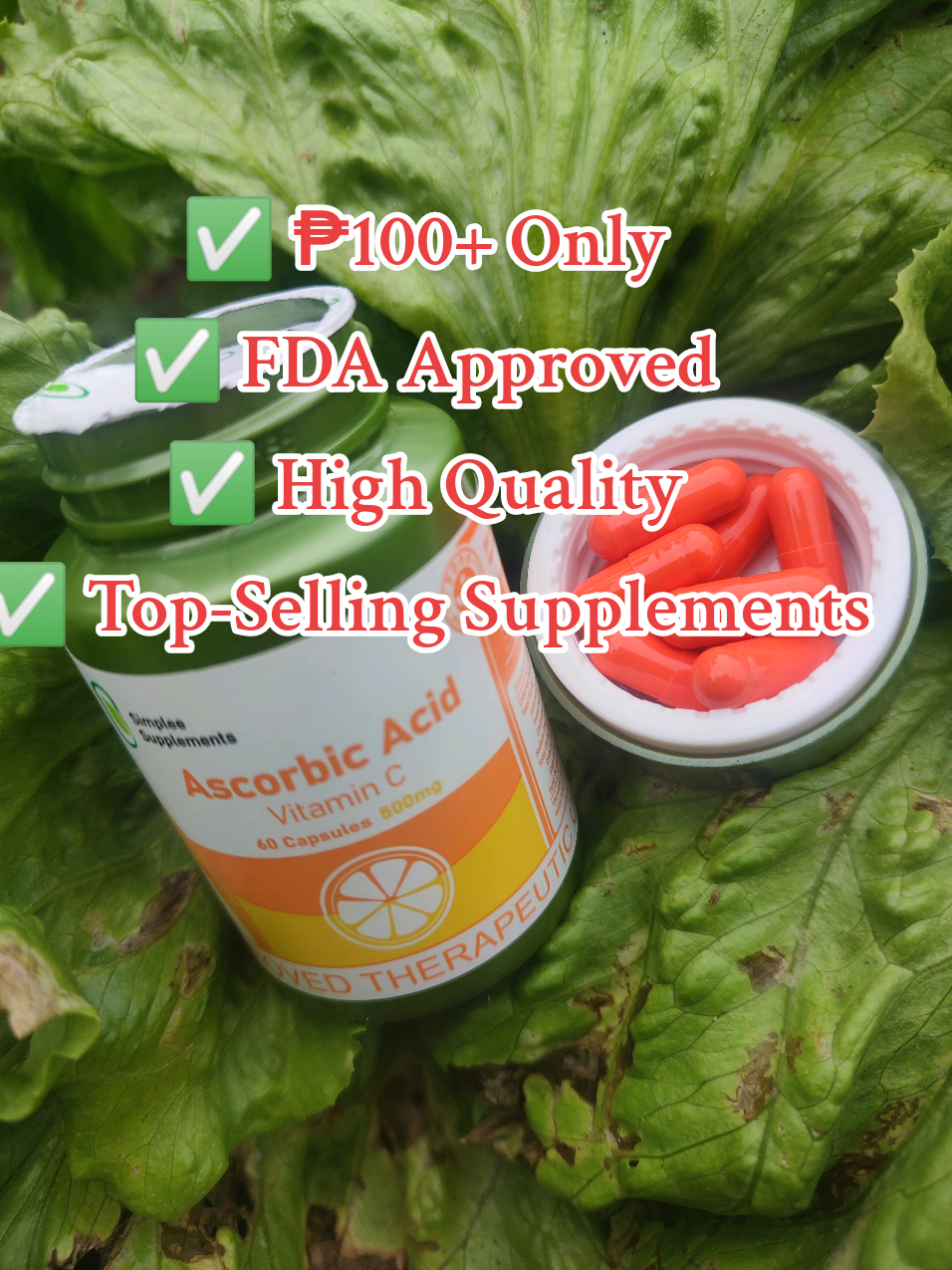 Why settle for less? ✅ For only ₱100+ you get FDA approved, high-quality, and top-selling supplements! 💊✨ Check out now for a healthier you! @Simplee Supplements  #SimpleeSupplements #VitaminCBoost #FDASafe #TopSelling #HealthyEveryday