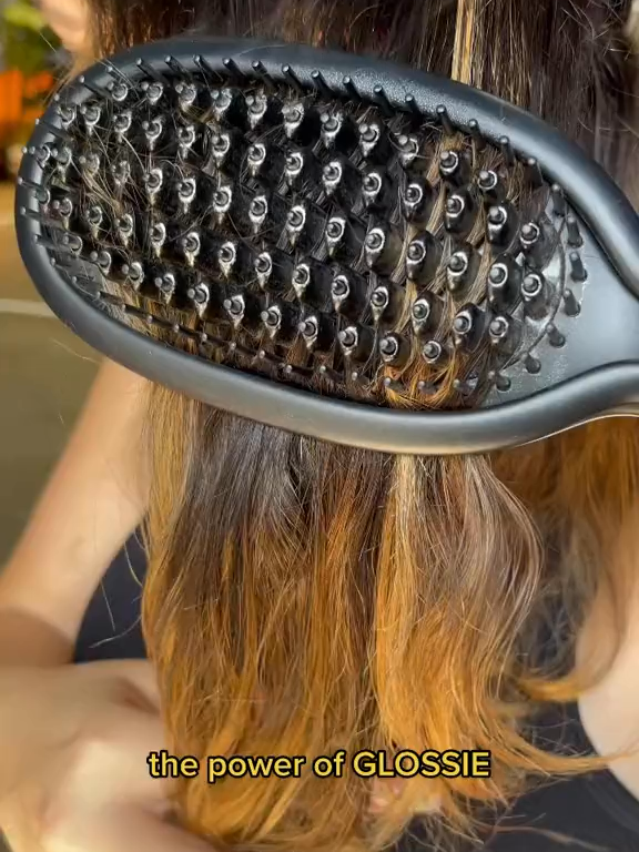 Less time styling, more time living. Glossie makes every pass count #hairtok #haircareroutine #haircare #hairstyle #hairgoals #hairtransformation #hairbeauty #straighthair #roundbrush #heatedstyling #shinyhair #hairbrush #hair #damagefreehair
