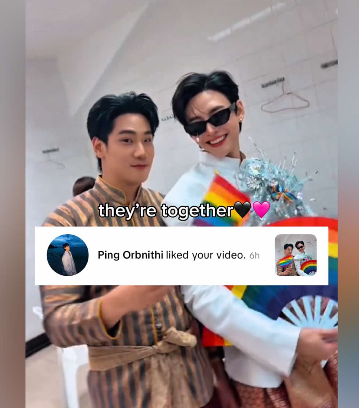 PingNut🦁🐑 so adorable❣️ #pingnut #supanut #imthemostbeautifulcountep6 #pitbabetheseries #blcouple @SUPANUT @Ping Orbnithi 